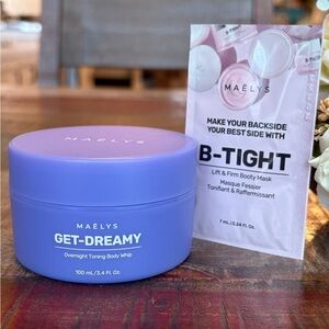 NEW Maelys GET-DREAMY Overnight TONING BODY WHIP + B-TIGHT Booty Mask Sample!